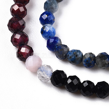 Natural & Synthetic Mixed Gemstone Beads Strands(G-D080-A01-03-05)-3