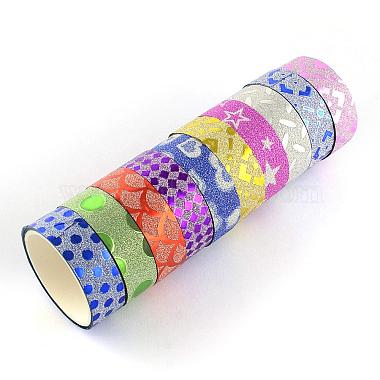 Glitter Powder DIY Scrapbook Decorative Paper Tapes(DIY-S028-04)-3