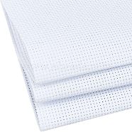 Polycotton(Polyester Cotton) Cross Stitch Fabrics, Aida Cloth, Rectangle, White, 1500x1000x0.7mm(AJEW-WH0304-42B)