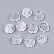 Natural Quartz Crystal Cabochons, Flat Round, 8.5x2mm(G-S359-218)