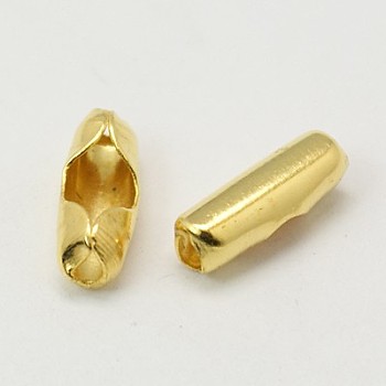 Iron Ball Chain Connectors, Golden, 10x4x4mm, Fit for 3.2mm ball chain
