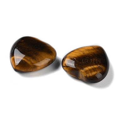 Natural Tiger Eye Heart Palm Stones(G-M416-09C)-2