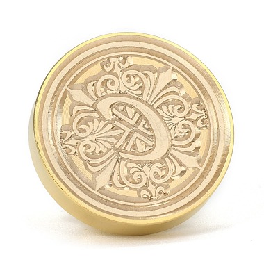 Brass Retro Initials Wax Sealing Stamp(AJEW-F045-D03)-4