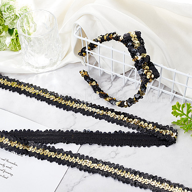 Sparkle Plastic Paillette Elastic Beads(OCOR-WH0047-80)-5