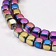 Electroplate Non-magnetic Synthetic Hematite Beads Strands(X-G-J172-4x4mm-03)-3