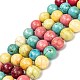 Chapelets de perles en howlite naturelle(G-C180-22B)-1