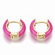 Laiton Huggie boucles d'oreilles(EJEW-S209-01)-3