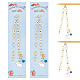 Acrylic Beaded Knitting Row Counter Chains(HJEW-AB00378)-1