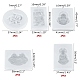 Kits de moldes de silicona para colgantes budistas diy(DIY-OC0002-86)-3