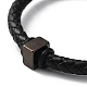 Leather Braided Round Cord Bracelet(BJEW-F460-04EB)-2