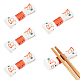 CHGCRAFT 5Pcs Porcelain Chopsticks Stand(DJEW-CA0001-21)-1