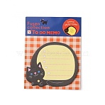 Cartoon Animal Shape Memo Notepads, To Do List Sticky Note, for Note-Taking, Reminders Office School Reading, Cat Pattern, 52x61x0.07mm, about 20 sheets/bag(DIY-WH0453-14E)