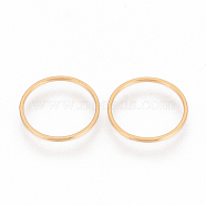 304 Stainless Steel Linking Ring, Ring, Golden, 16x0.8mm(STAS-S079-13B)