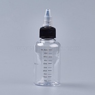 Plastic Empty Bottle, Clear, 10.7cm, Capacity: 60ml(2.02 fl. oz)(X-TOOL-WH0090-02A)