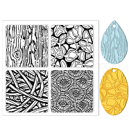 Silicone Clay Texture Mat, Clay Modeling Pattern Pad, Mixed Shapes, 140x140x3mm(AJEW-WH0447-027)