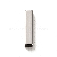 304 Stainless Steel Beads, Rectangle, Stainless Steel Color, 20x5x5mm, Hole: 4x3.6mm(STAS-Q316-05I-P)