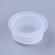 Plastic End Caps, Glue Dispensing Industrial Syringe Barrel End Cover, Clear, 15.5~19x8mm(TOOL-WH0103-05A)