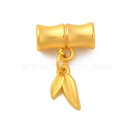 Alloy Pendants, Bamboo, Golden, 23mm, Hole: 3.5mm(FIND-Z063-08G)