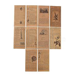 Scrapbook Kraft Paper Pad, for DIY Album Scrapbook, Greeting Card, Background Paper, Diary Decorative, Peru, 16x8.4cm, 60pcs/bag(DIY-H129-B05)