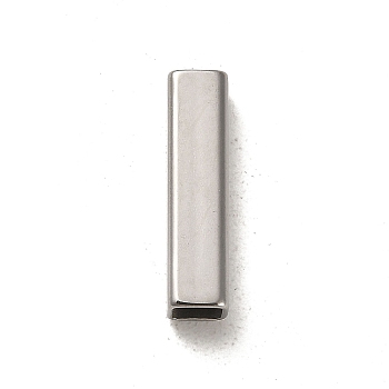 304 Stainless Steel Beads, Rectangle, Stainless Steel Color, 20x5x5mm, Hole: 4x3.6mm
