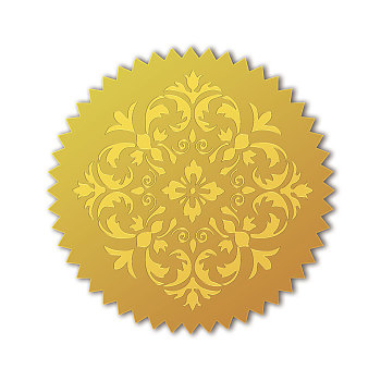 Self Adhesive Gold Foil Embossed Stickers, Medal Decoration Sticker, Others, 5x5cm