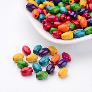 5mm Mixed Color Oval Wood Beads