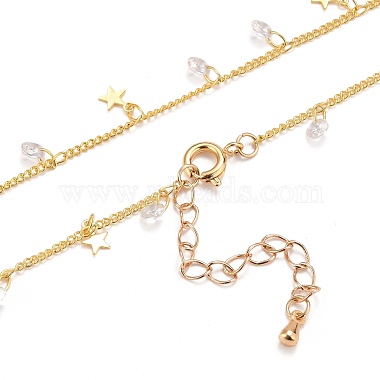 Brass Curb Chains Necklaces(NJEW-JN03204)-2