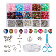 Kit de fabrication de décoration de pendentif de boucle d'oreille en perles(DIY-TA0008-02)-1