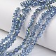 電気メッキ透明ガラスビーズストランド(X-EGLA-A034-T8mm-S09)-1
