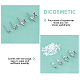 dicosmetic 40pcs 4 taille 304 montures de boucles d'oreilles en acier inoxydable(DIY-DC0001-51)-4