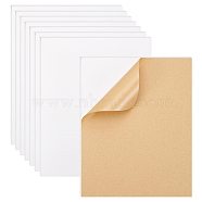 Foam Stamp Poster Board, Rectangle, for Presentations, School, Office & Art Projects, White, 250x200x3mm(DIY-WH0387-49A)