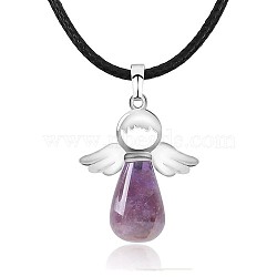 Angel Natural Amethyst Pendant Necklaces, No Size(OH8264-05)