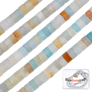 1 Strand Natural Flower Amazonite Beads Strands, Heishi Beads, Flat Round/Disc, 4x2mm, Hole: 0.7mm, about 151~154pcs/strand, 15.35 inch~15.55 inch(39cm)