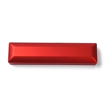 Rectangle Plastic Necklace Storage Boxes, Jewelry Necklace Gift Case with Velvet Inside and LED Light, Red, 22.9x5.4x3.5cm