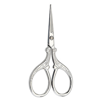 201 Stainless Steel Scissors, Craft Scissor, for Needlework, Silver, 90x45mm