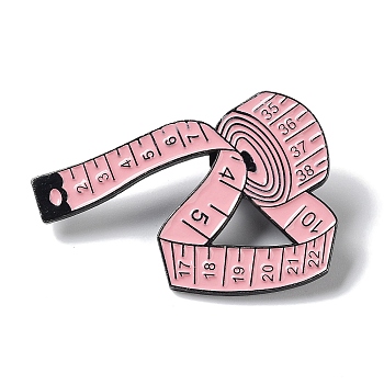 Fun and Creative Tape Measure Pin for Fashionable Clothing Accessories