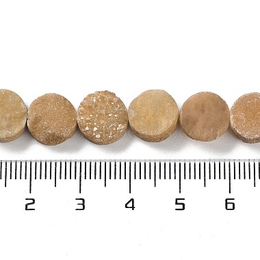 galvani natürliche druzy Achat Perlen Stränge(G-M433-01H)-5