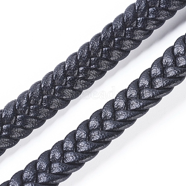 8mm Black Imitation Leather Thread & Cord