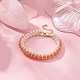 Glass Imitation Pearl & Bicone Beaded Bracelets(BJEW-MZ00035-01)-4