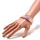 Synthetic Hematite & Polymer Clay Heishi Beads Stretch Bracelets Set(BJEW-JB07380)-3