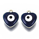 Alloy Enamel Pendants(ENAM-N050-10B)-1