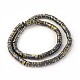 Electroplated Non-magnetic Synthetic Hematite Beads Strands(G-P408-Q-2x1)-2