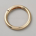 Alloy Spring Gate Rings, Golden, 40x40.5mm(FIND-WH20011-10F-G)