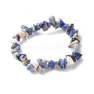 Natural Sodalite Beads Stretch Bracelets for Children, Inner Diameter: 1-7/8 inch(4.8~5.1cm)(BJEW-JB06388-03)