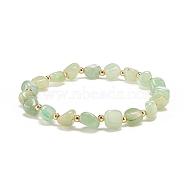 Natural Green Aventurine Round Beaded Stretch Bracelet, Gemstone Jewelry for Women, Inner Diameter: 2 inch(5.1cm)(BJEW-JB08197-03)