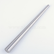 Iron Ring Enlarger Stick Mandrel Sizer Tool, for Ring Forming and Jewelry Making, Platinum, 27~28x1.1~2.4cm(TOOL-R091-11)