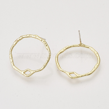 Light Gold Others Alloy Stud Earring Findings