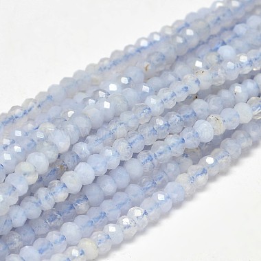 3mm Abacus Blue Lace Agate Beads