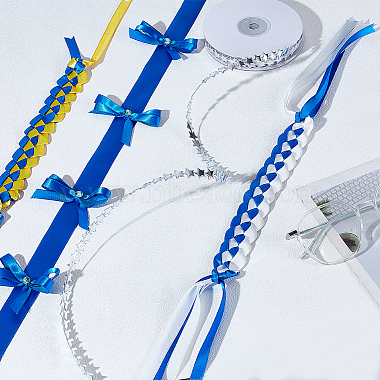 DIY Polyester Ribbon & Braided Bracelets Making Kits(DIY-GA0007-96B)-4