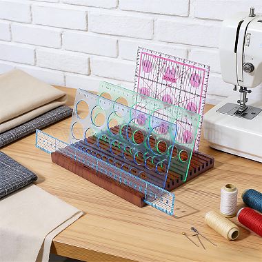 Pine Wood Ruler Slotted Display Stands(ODIS-WH0038-330A-01)-4
